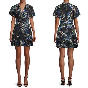 Parker Floral Tiered Mini Dress in Boboli Print Size XS
